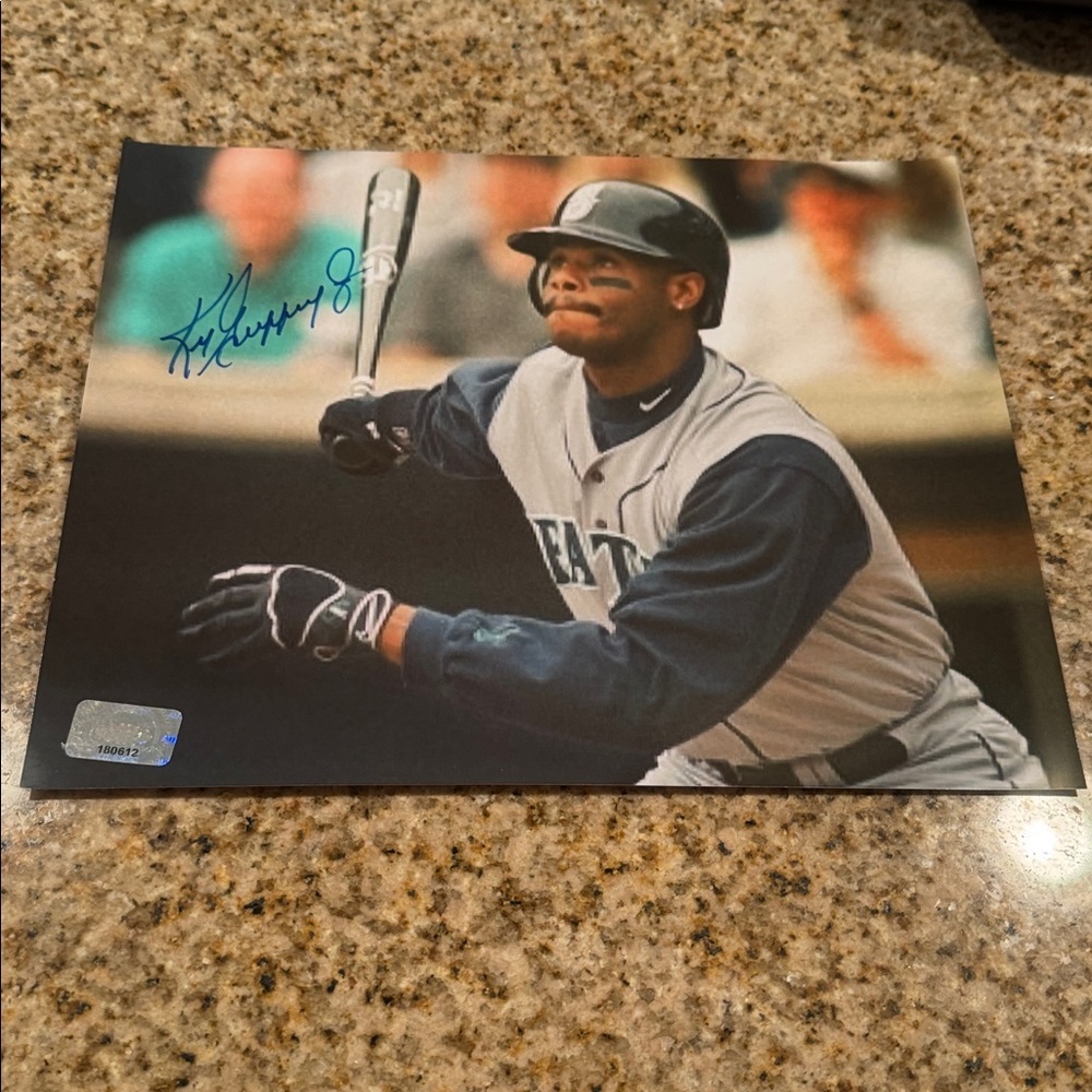 - Ken Griffey Jr. autographed photo Seattle mariners